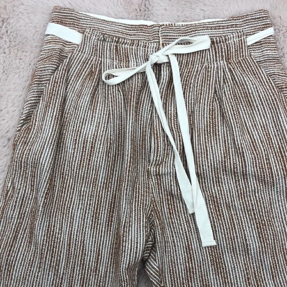 Free People light at sunrise cotton cropped drawstring pants